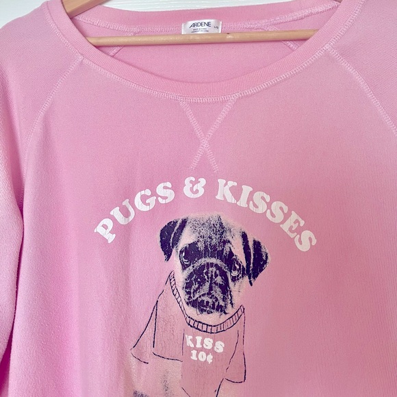 Ardene | pugs & kisses long sleeve Tee - Picture 3 of 5